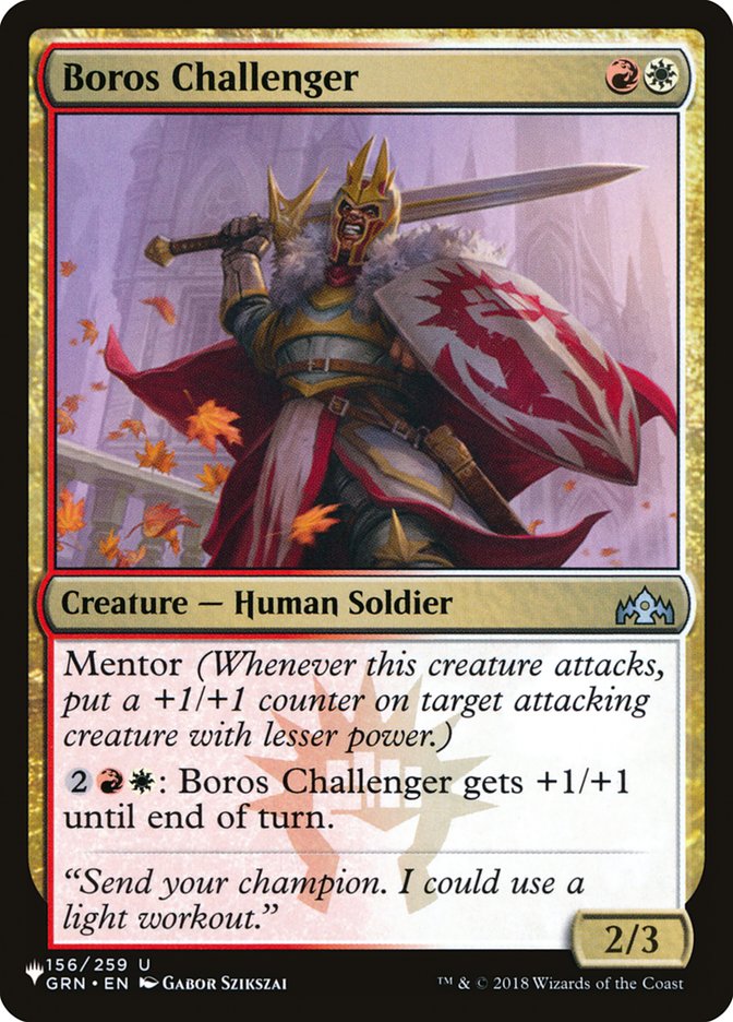 Boros Challenger [The List] | Gate City Games LLC