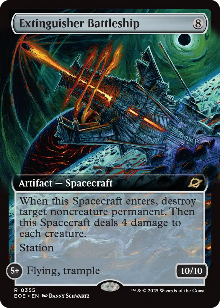 Extinguisher Battleship (Extended Art) [Edge of Eternities] | Gate City Games LLC