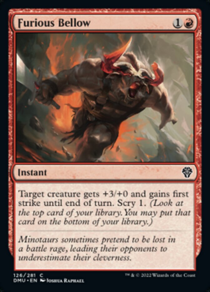 Furious Bellow [Dominaria United] | Gate City Games LLC