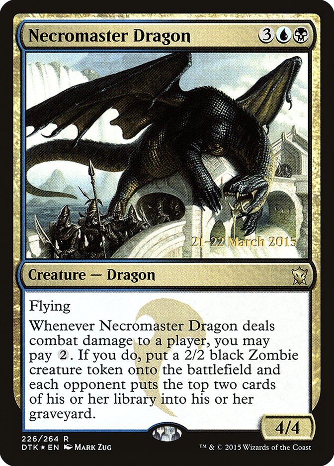 Necromaster Dragon [Dragons of Tarkir Prerelease Promos] | Gate City Games LLC