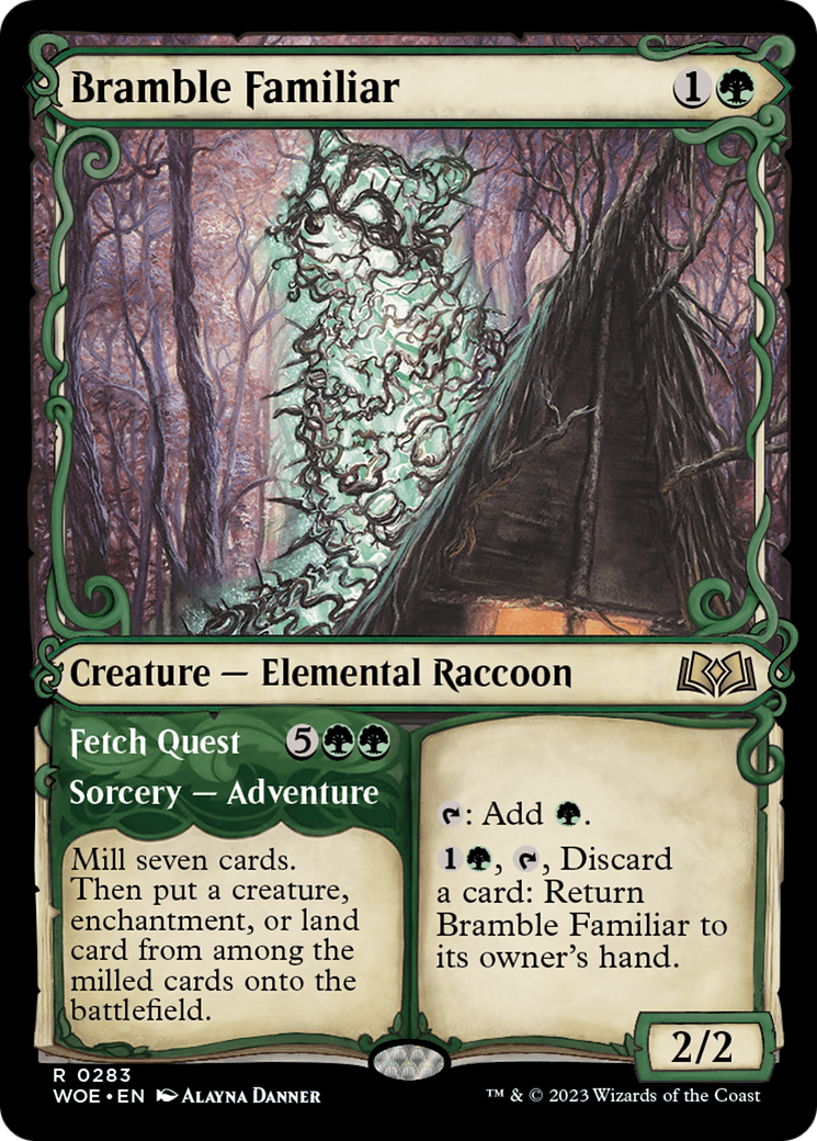 Bramble Familiar // Fetch Quest (Showcase) [Wilds of Eldraine] | Gate City Games LLC