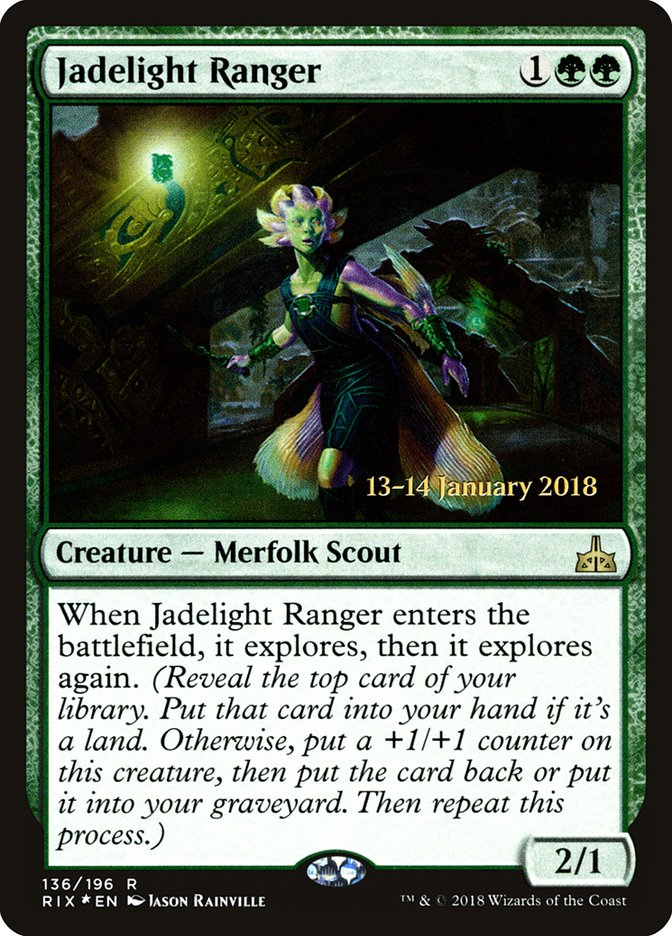 Jadelight Ranger [Rivals of Ixalan Prerelease Promos] | Gate City Games LLC