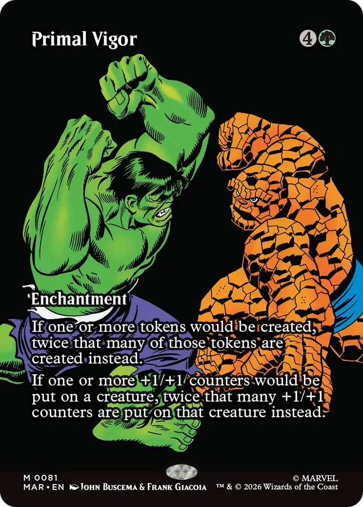 Primal Vigor (Borderless) [Marvel Universe: Eternal-Legal] | Gate City Games LLC