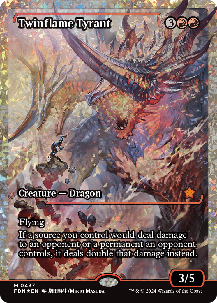 Twinflame Tyrant (Fracture Foil) [Foundations] | Gate City Games LLC