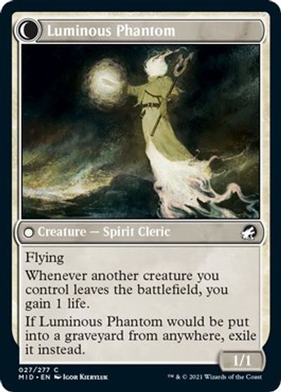 Lunarch Veteran // Luminous Phantom [Innistrad: Midnight Hunt] | Gate City Games LLC