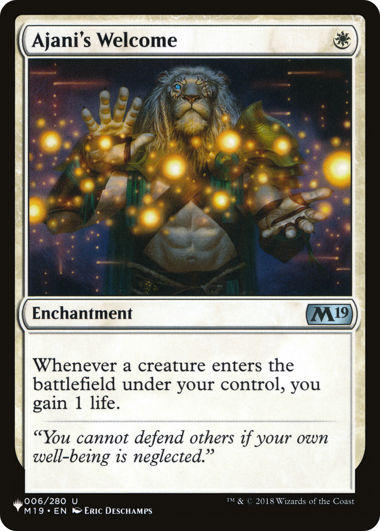 Ajani's Welcome [The List Reprints] | Gate City Games LLC