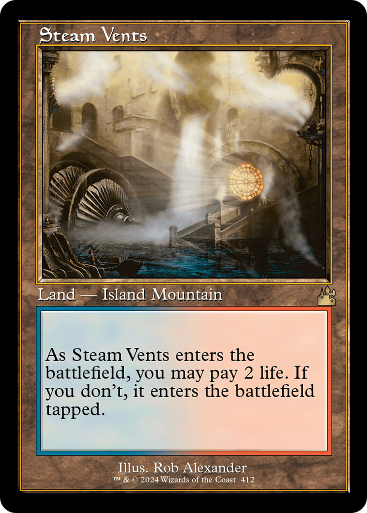 Steam Vents (Retro) [Ravnica Remastered] | Gate City Games LLC