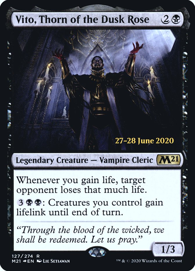 Vito, Thorn of the Dusk Rose [Core Set 2021 Prerelease Promos] | Gate City Games LLC