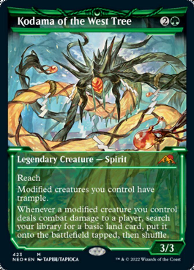 Kodama of the West Tree (Showcase) (Foil Etched) [Kamigawa: Neon Dynasty] | Gate City Games LLC
