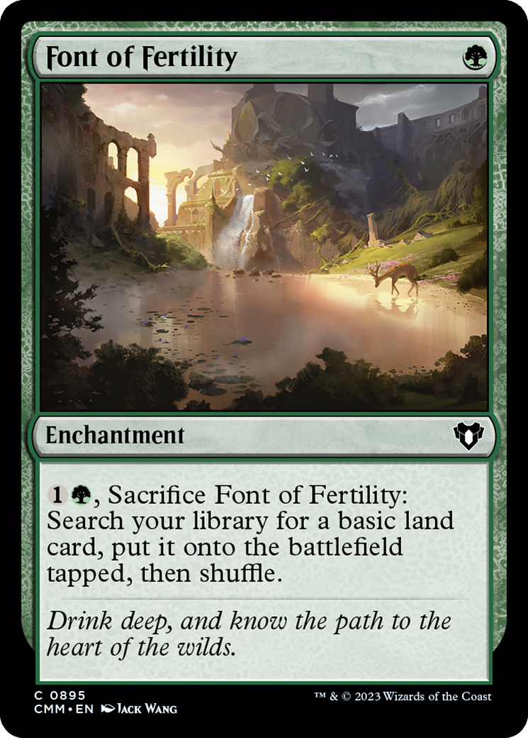 Font of Fertility [Commander Masters] | Gate City Games LLC