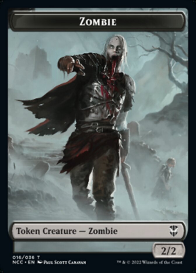 Zombie // Drake Double-Sided Token [Streets of New Capenna Commander Tokens] | Gate City Games LLC