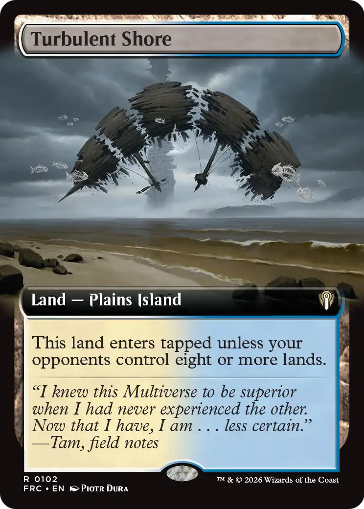 Turbulent Shore (Extended Art) [Reality Fracture Commander] | Gate City Games LLC