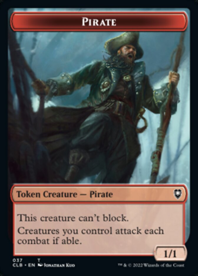 Pirate // Goblin Double-Sided Token [Commander Legends: Battle for Baldur's Gate Tokens] | Gate City Games LLC