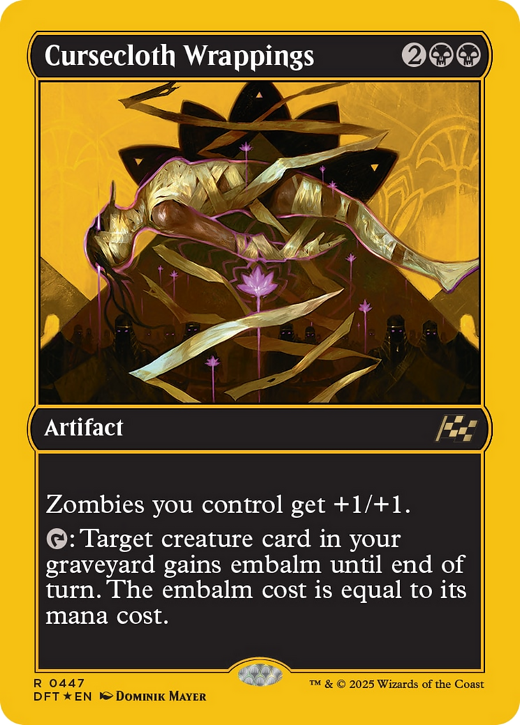 Cursecloth Wrappings (First-Place Foil) [Aetherdrift] | Gate City Games LLC