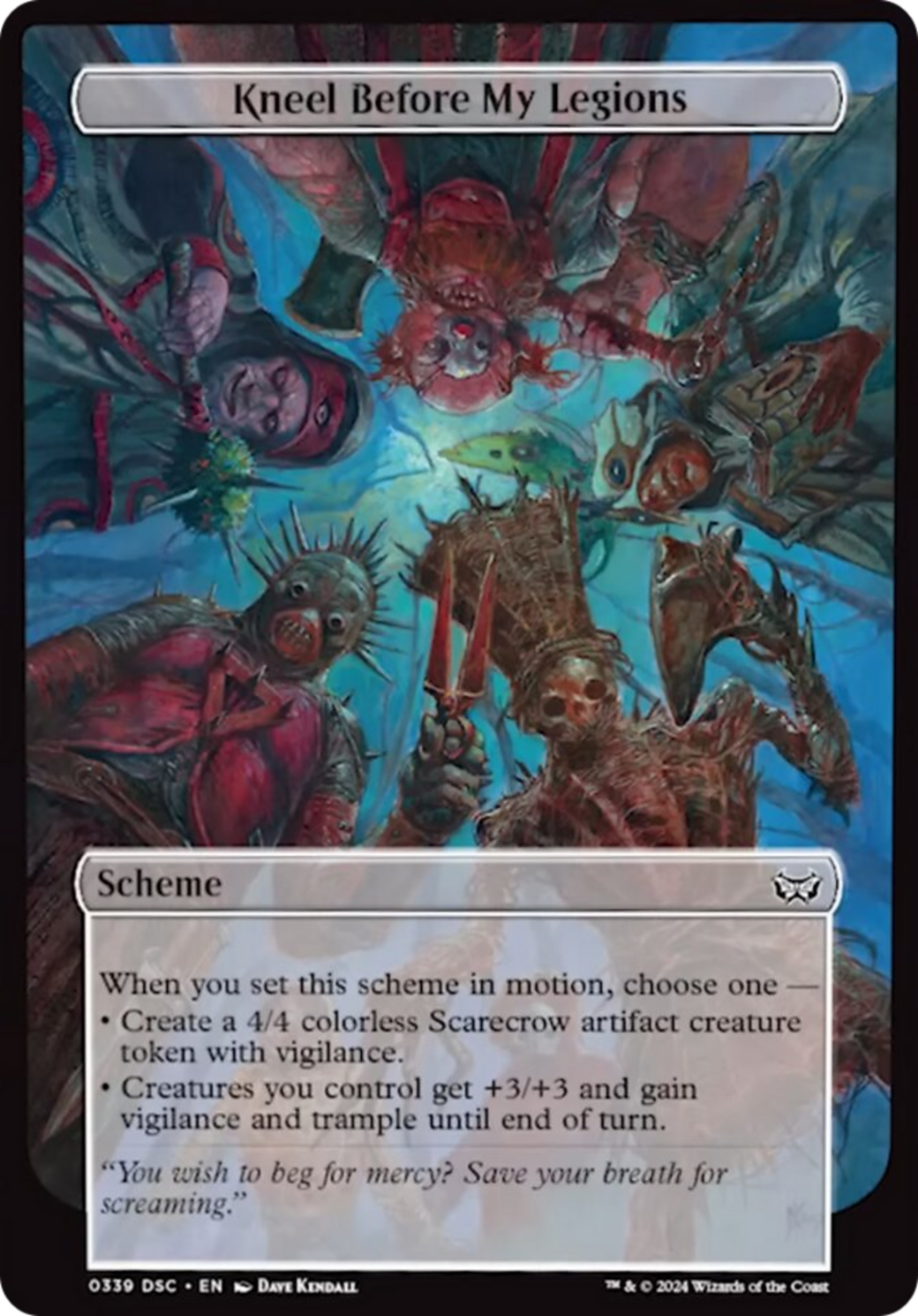 Kneel Before My Legions (Full Art) [Duskmourn: Archenemy] | Gate City Games LLC