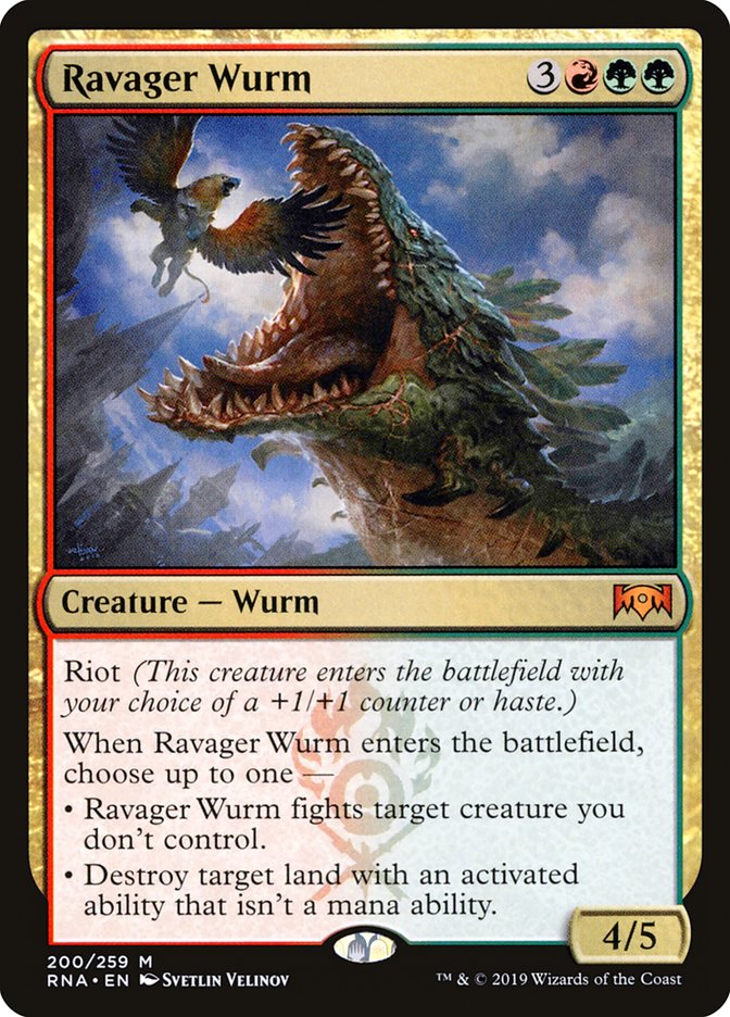 Ravager Wurm [Ravnica Allegiance] | Gate City Games LLC