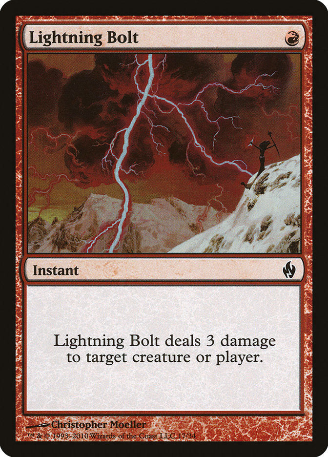 Lightning Bolt [Premium Deck Series: Fire and Lightning] | Gate City Games LLC