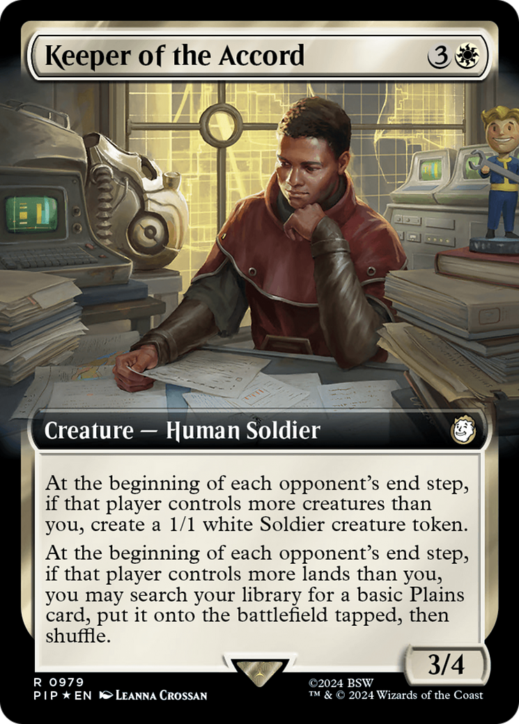 Keeper of the Accord (Extended Art) (Surge Foil) [Fallout] | Gate City Games LLC
