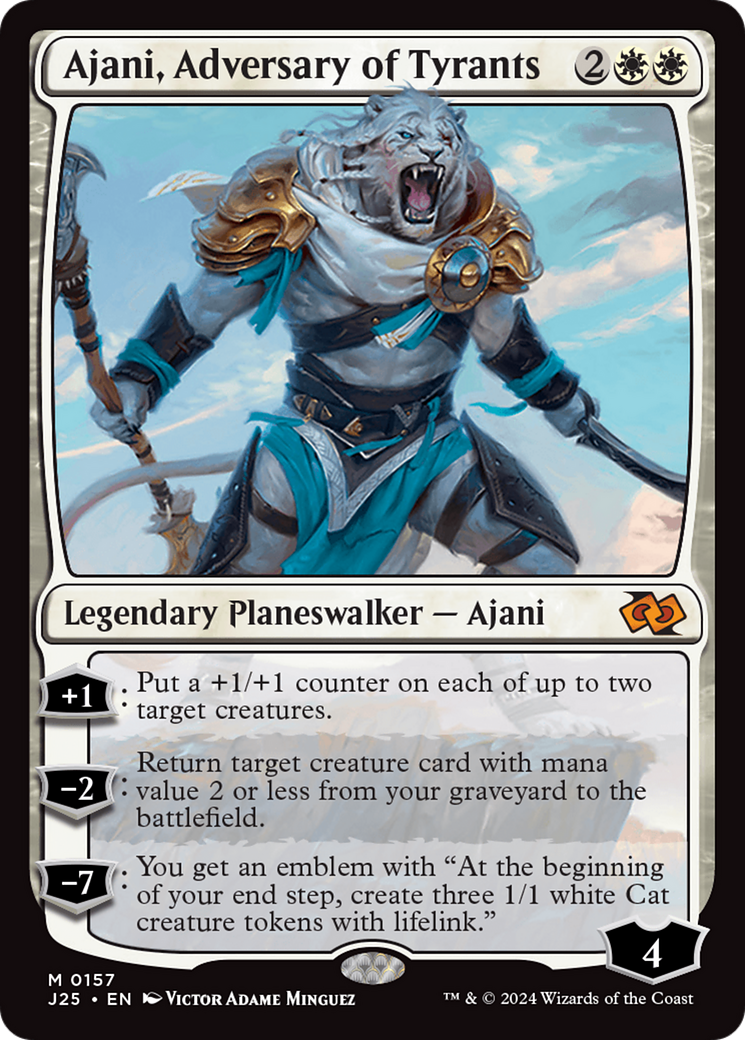 Ajani, Adversary of Tyrants [Foundations Jumpstart] | Gate City Games LLC