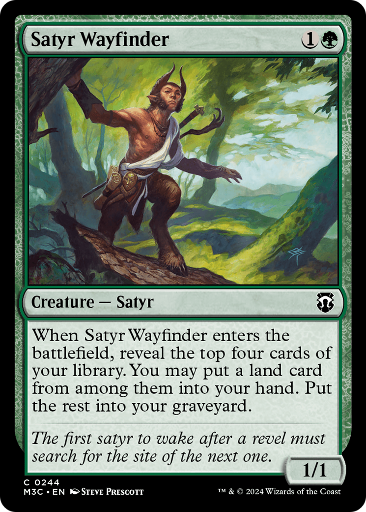 Satyr Wayfinder (Ripple Foil) [Modern Horizons 3 Commander] | Gate City Games LLC