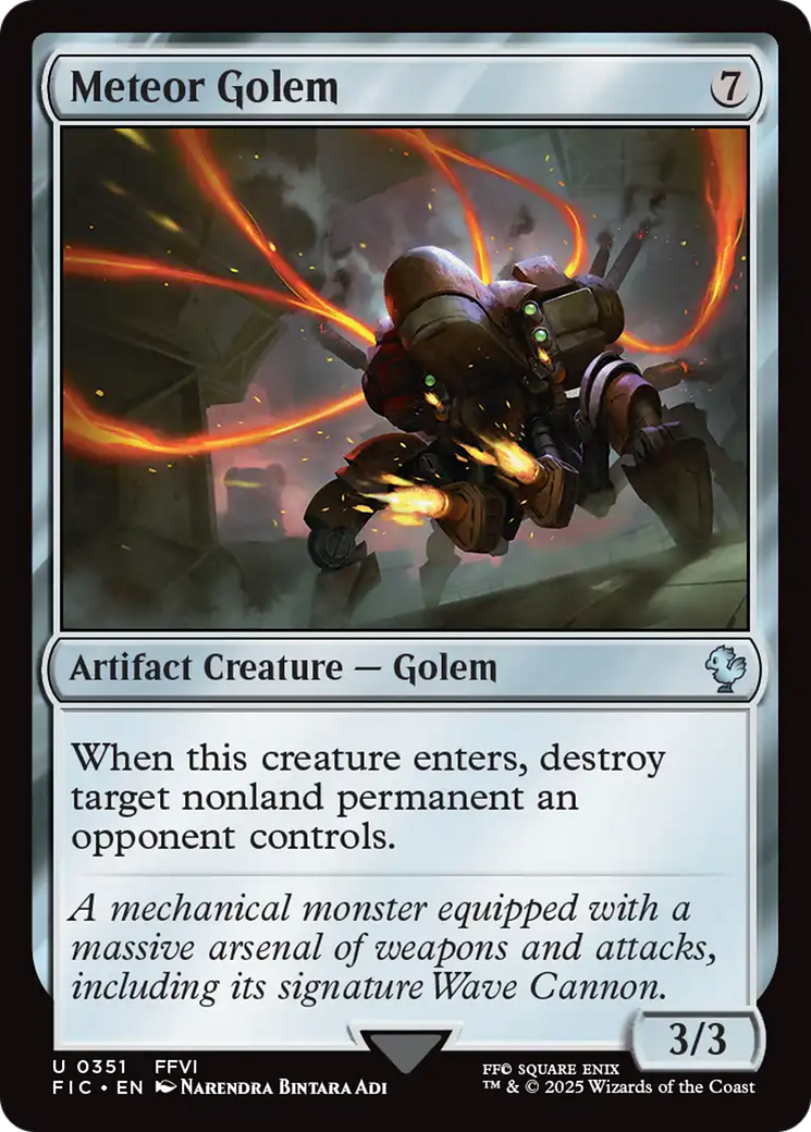 Meteor Golem [FINAL FANTASY Commander] | Gate City Games LLC