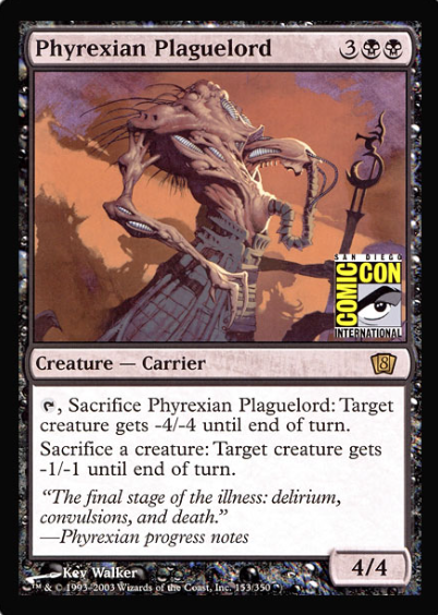 Phyrexian Plaguelord (San Diego Comic Con Oversized) [Oversize Cards] | Gate City Games LLC