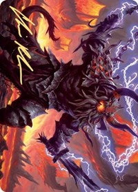 Kardur, Doomscourge Art Card (Gold-Stamped Signature) [Kaldheim Art Series] | Gate City Games LLC