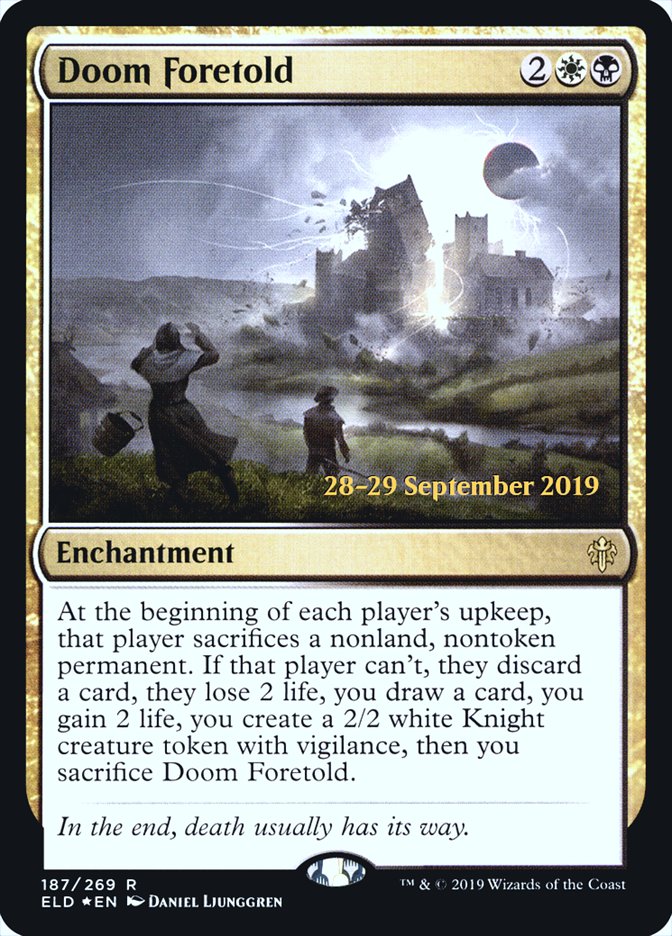 Doom Foretold [Throne of Eldraine Prerelease Promos] | Gate City Games LLC