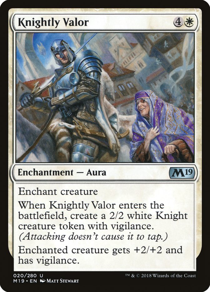 Knightly Valor [Core Set 2019] | Gate City Games LLC