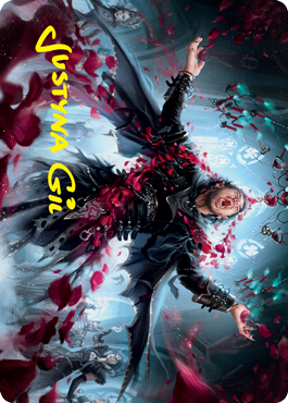 Bloodsoaked Reveler Art Card (Gold-Stamped Signature) [Innistrad: Crimson Vow Art Series] | Gate City Games LLC