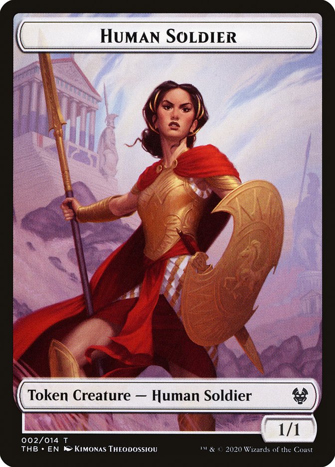 Human Soldier Token [Theros Beyond Death Tokens] | Gate City Games LLC