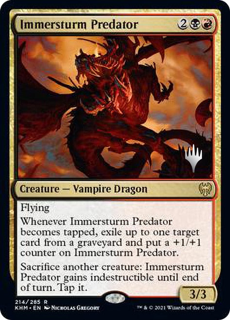 Immersturm Predator (Promo Pack) [Kaldheim Promos] | Gate City Games LLC