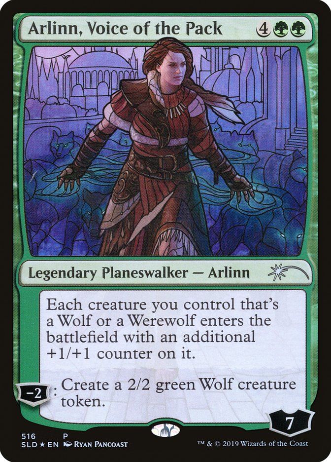 Arlinn, Voice of the Pack (Stained Glass) [Secret Lair Drop Promos] | Gate City Games LLC