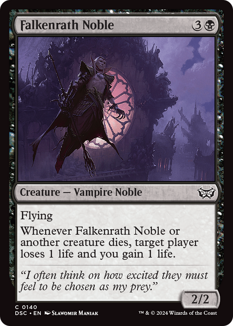 Falkenrath Noble [Duskmourn: House of Horror Commander] | Gate City Games LLC