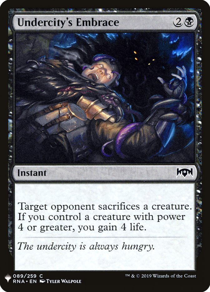 Undercity's Embrace [Mystery Booster] | Gate City Games LLC