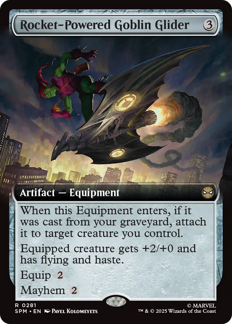 Rocket-Powered Goblin Glider (Extended Art) [Marvel's Spider-Man] | Gate City Games LLC
