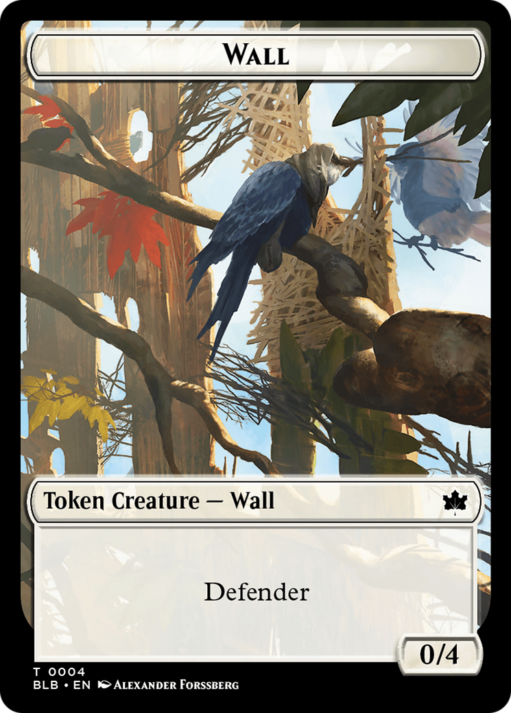 Wall // Intrepid Rabbit Double-Sided Token [Bloomburrow Tokens] | Gate City Games LLC