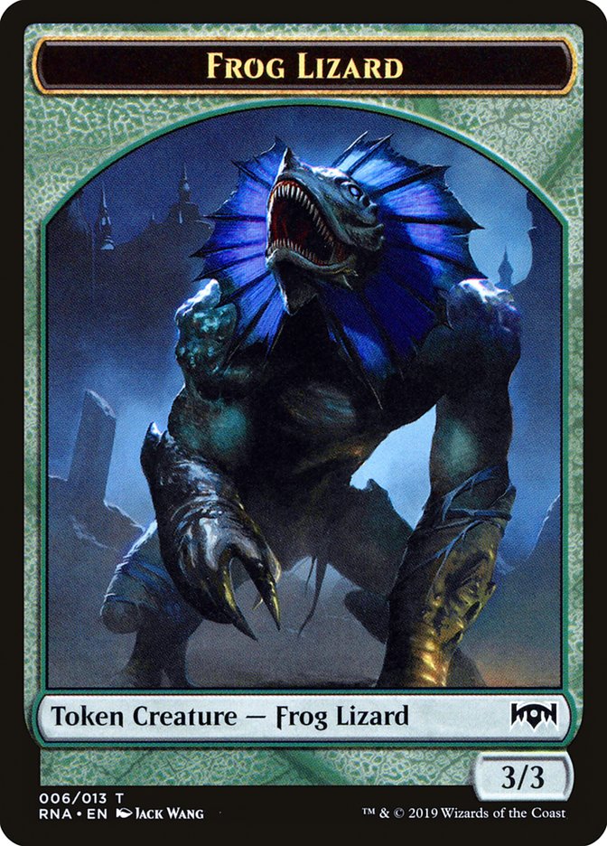 Frog Lizard Token [Ravnica Allegiance Tokens] | Gate City Games LLC