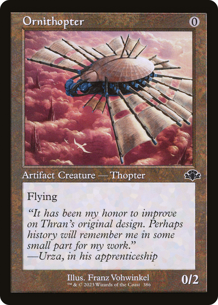 Ornithopter (Retro) [Dominaria Remastered] | Gate City Games LLC