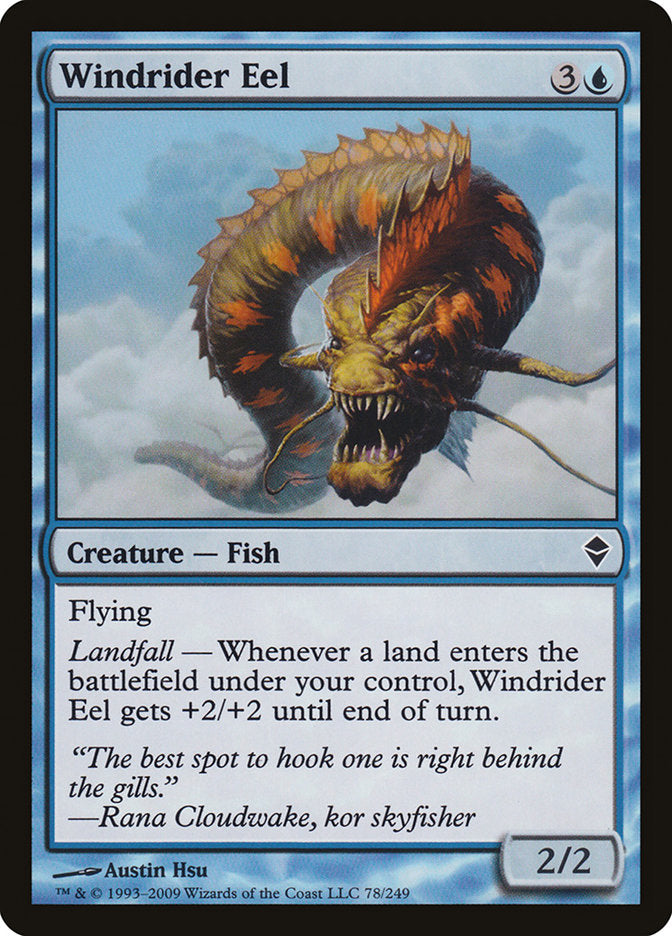 Windrider Eel [Zendikar] | Gate City Games LLC
