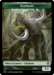 Human Soldier // Elephant Double-Sided Token [Phyrexia: All Will Be One Commander Tokens] | Gate City Games LLC