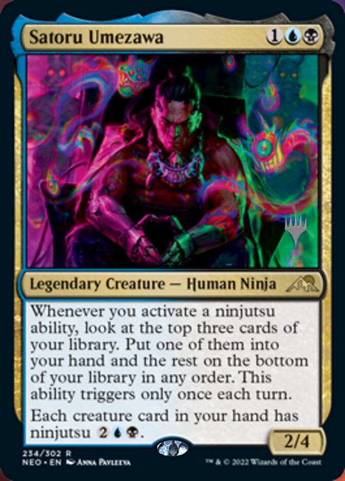 Satoru Umezawa (Promo Pack) [Kamigawa: Neon Dynasty Promos] | Gate City Games LLC