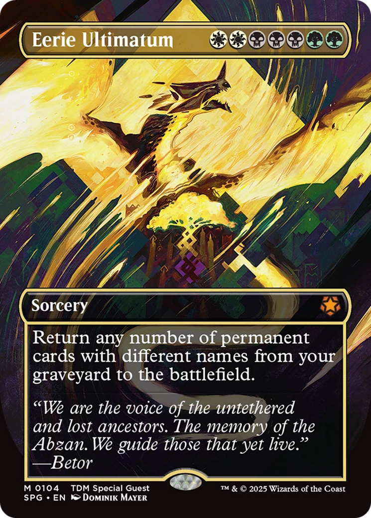 Eerie Ultimatum (Borderless) [Tarkir: Dragonstorm Special Guests] | Gate City Games LLC