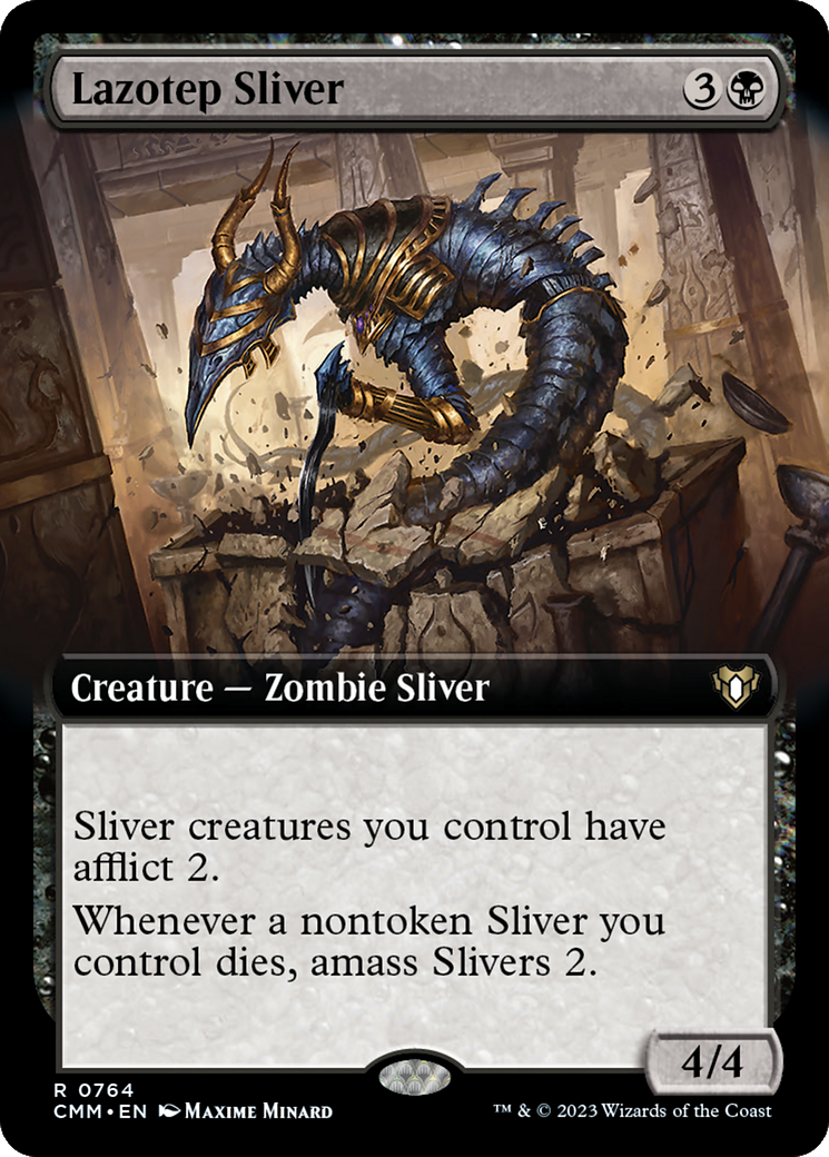 Lazotep Sliver (Extended Art) [Commander Masters] | Gate City Games LLC