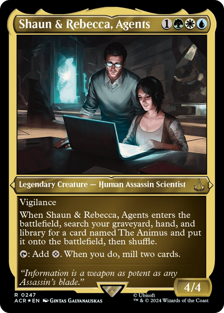 Shaun & Rebecca, Agents (Foil Etched) [Assassin's Creed] | Gate City Games LLC