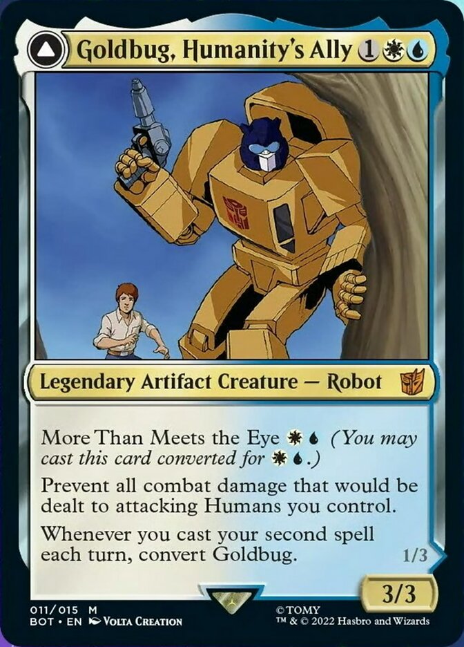 Goldbug, Humanity's Ally // Goldbug, Scrappy Scout [Transformers] | Gate City Games LLC