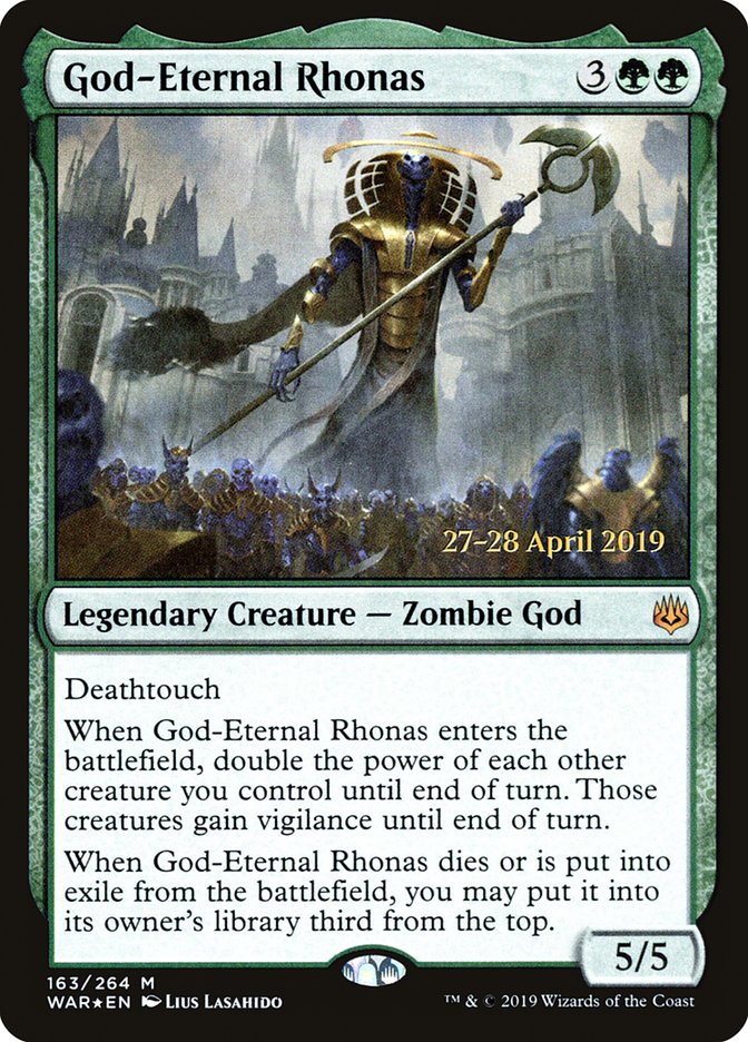 God-Eternal Rhonas [War of the Spark Prerelease Promos] | Gate City Games LLC