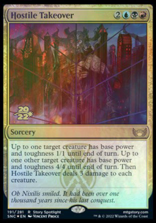 Hostile Takeover [Streets of New Capenna Prerelease Promos] | Gate City Games LLC