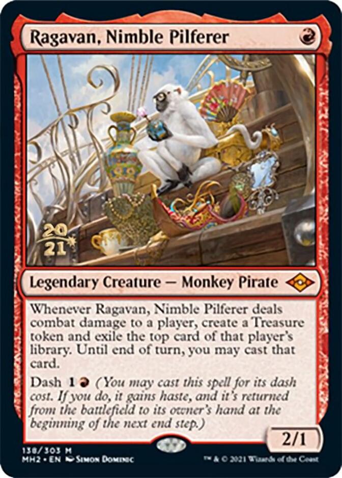 Ragavan, Nimble Pilferer [Modern Horizons 2 Prerelease Promos] | Gate City Games LLC