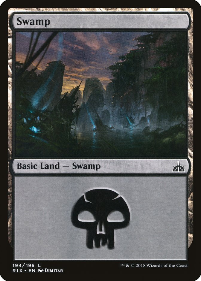 Swamp (194) [Rivals of Ixalan] | Gate City Games LLC